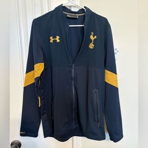 Under Armour Men's Dark Blue and Yellow Jacket